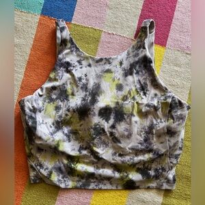 lululemon athletica Tie-Dye Align Tank Top/Bra - Black, Gray, Yellow